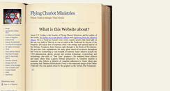 Desktop Screenshot of flying-chariot-ministries.com